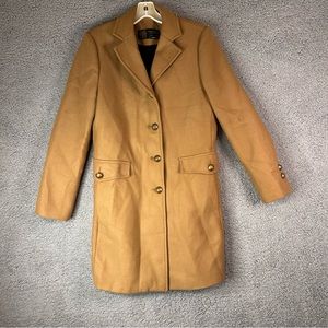 Zara Manteco 3 Button Brown Pea Coat